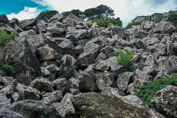 rock and sky