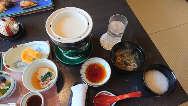 It is a picture of japanese food in Hakone, Japan.
