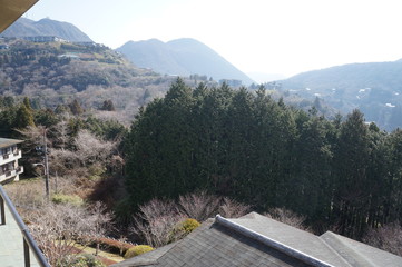 It is a picture of Hakone in Japan.