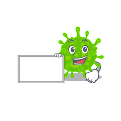 Flaviviridae with board cartoon mascot design style