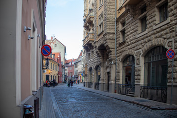 Obraz premium old Riga streets and architecture