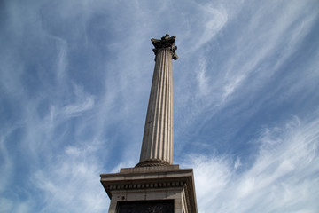 Fototapeta na wymiar Nelson's Column, Trafalgar Square, London