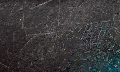 texture of the old wall  with charred paint