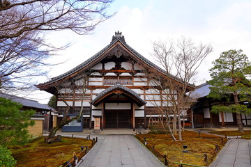 well preserved traditional temple in old town area of Hida-Takayama, Gifu, Takayama, Japan