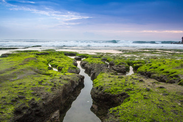 Tanah Lot Temple in Bali Indonesia - nature and architecture background