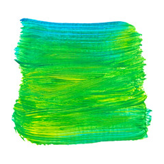 Fototapeta premium Wektor zielony i niebieski tekstury farby na białym tle - baner akrylowy dla swojego projektu