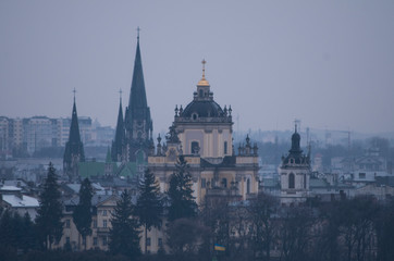 Fototapeta na wymiar Old town Lviv