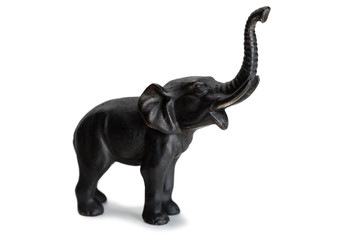 Cast iron elephant miniature sculpture