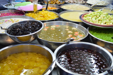 Sweets in the street market