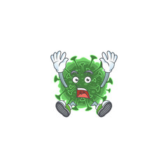 A stunning wuhan coronavirus cartoon character with happy face