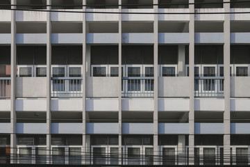 Abstract windows pattern from part of building facade