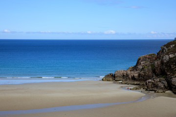 Durness -  (Scotland), UK - August 11, 2018: The beaches at Durness peninsula, Scotland, Highlands, United Kingdom