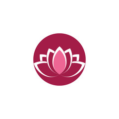 beauty lotus flower vector icon design