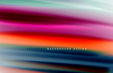 Abstract background - fluid color gradient waves, with dynamic motion line effect. Vector Illustration For Wallpaper, Banner, Background, Card, Book Illustration, landing page