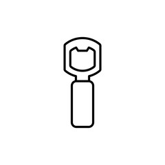 Bottle opener icon. Bottle Opener Vector Illustration. Bottle opener icon, outline and filled vector sign, linear and full pictogram isolated on white. Symbol, logo illustration - Vector