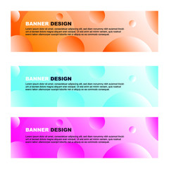 Vector abstract geometric design banner web template.