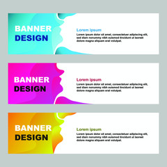 Vector abstract geometric design banner web template.