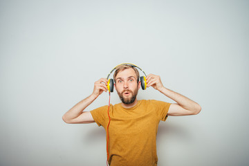 Man with headphones