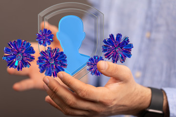 contagious coronavirus pandemic, dangerous virus outbreak 3d.