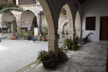 Fototapeta na wymiar Klasztor Chrysoroyiatissa cypr