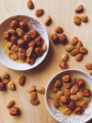 mixed nuts in a bowl