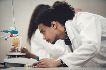 Laboratory scientist working at lab 