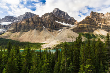 The Rocky Mountains. Crowfoot Glacier & Crowfoot Mountain Banff National Park, Alberta, Canada 