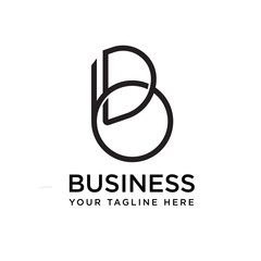 Monogram B D logo business initial design inspiration