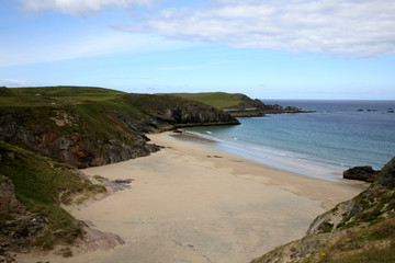 Durness -  (Scotland), UK - August 11, 2018: The beaches at Durness peninsula, Scotland, Highlands, United Kingdom