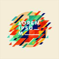 Minimalistic design, creative concept, modern diagonal abstract background. Geometric element. vector-stock illustration