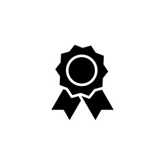Certified Emblem Badge Emblem icon. Certified medal icon. Award, Approved sign. Rosette symbol.