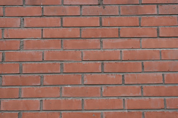 Fototapeta premium Brickwork of a building facade, texture for background.