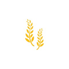 Agriculture wheat Logo Template vector icon