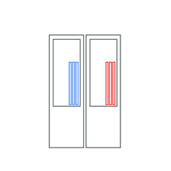 office filing cabinet on white background