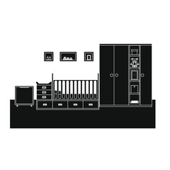 baby room on white background