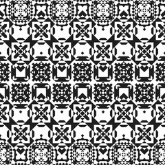 Ethnic striped vector pattern. Seamless navajo triangular design. Monochrome tribal textile print. American Indian background.