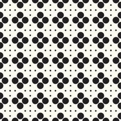 Seamless pattern halftone design. Modern textile print with dots. Vector fashion background. Grid of circles.