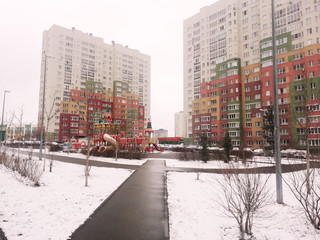 Empty sites of a Residential complex of modern construction