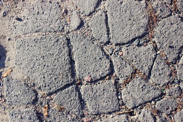 Cracked grey asphalt city heat summer heat
