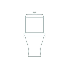 toilet bowl on white background