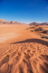 Sand Dune in the Wadi Ram desert. Jordan