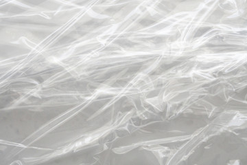 Obraz premium White plastic film wrap texture background