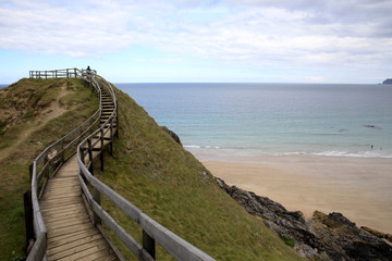 Durness -  (Scotland), UK - August 11, 2018: The beaches at Durness peninsula, Scotland, Highlands,...
