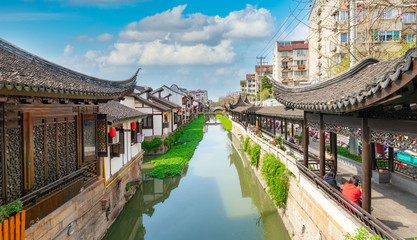 Fototapeta na wymiar The scenery of Nanxiang ancient town, Shanghai, China