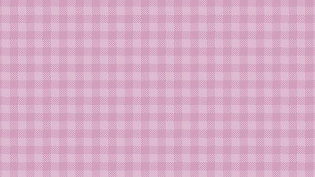 Gingham check pattern of pink. Seamless loop.