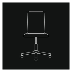 office chair on white background