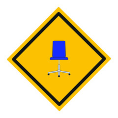 office chair on white background