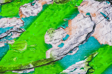 Arrière plan texture abstrait peinture écaillée sur du bois