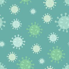 Coronavirus seamless pattern background. vector illustration	