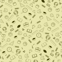 back to school seamless pattern background.
